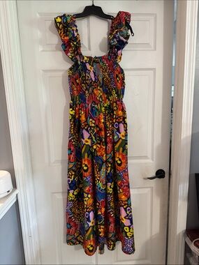 Cato Girls Multicolor Floral Smocked Maxi Dress
